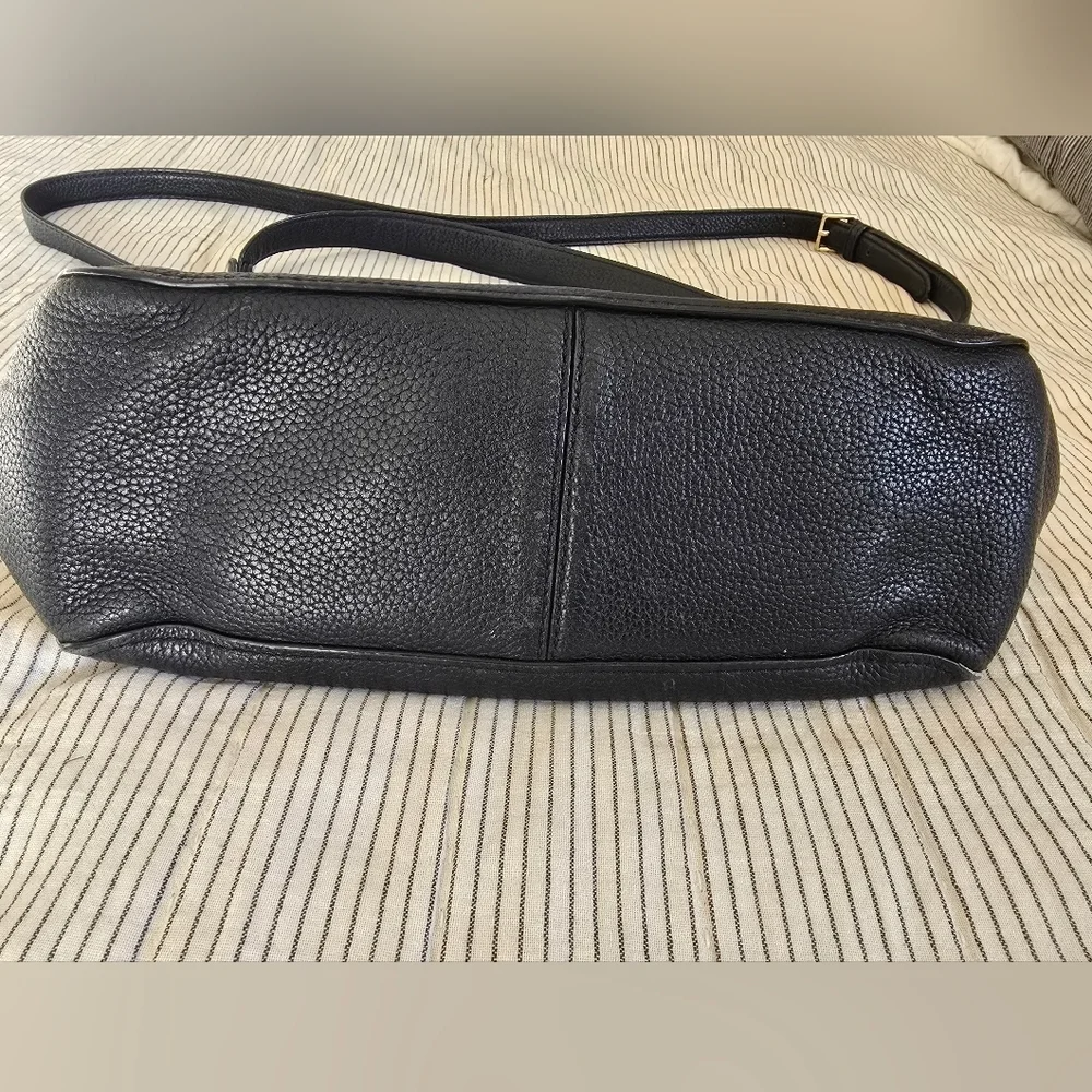 Kate Spade Jackson Street Quincy Hobo Bag Purse Pebbled Black Convertible